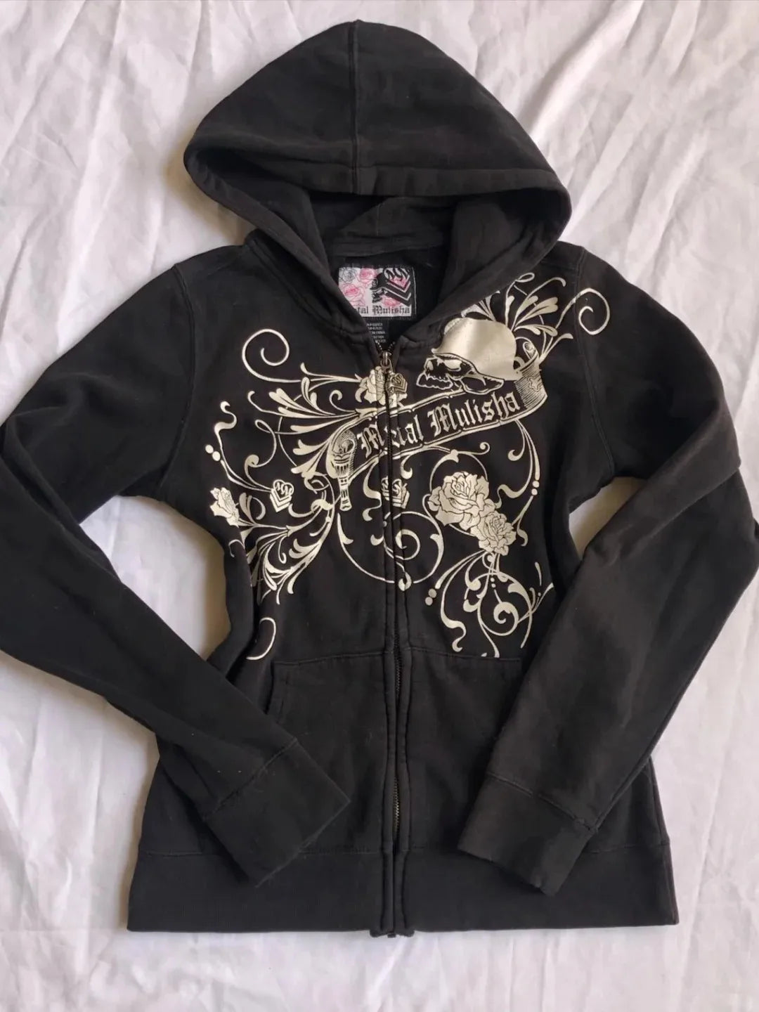 Harajuku Floral Zip-Up Hoodie