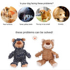 Plush Teddy Bear Dog Toy – Squeaky Soundmaking Chew & Teeth Grinding Toy