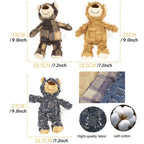 Plush Teddy Bear Dog Toy – Squeaky Soundmaking Chew & Teeth Grinding Toy