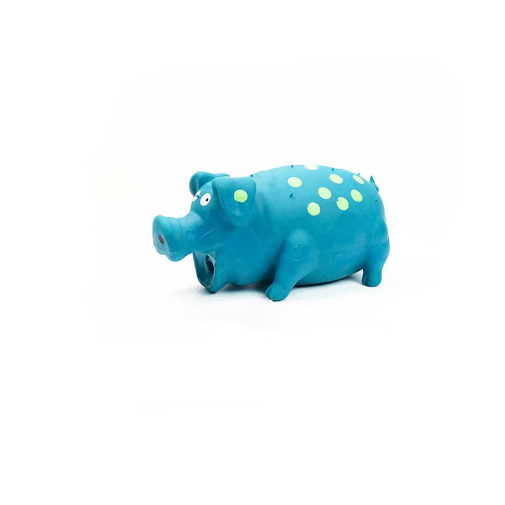 Squeaky Pig Dog Toy – Durable Latex Chew & Molar Toy for Dogs