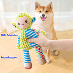 Plush Animal Dog Toy Set – Squeaky Bite-Resistant Puzzle Toys for Dogs & Cats