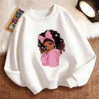 Y2k Children's Sweatshirt Pullover Spring 90S Fashion Gilrs Design Crew Neck Graphic Print Hoodie Girl Kids Hoody