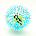 Spiky Rubber Tennis Ball Dog Toy – Squeaky Chew & Grind Toy for All Dog Sizes