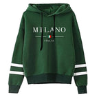 Stripe Jogging Pullover Hoodie