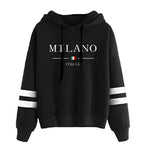 Stripe Jogging Pullover Hoodie