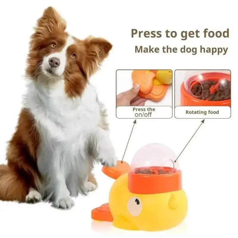 Interactive Duck Slow Feeder Puzzle Toy – IQ Training Food Dispenser for Dogs