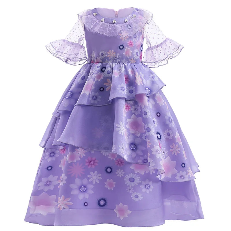 Floral Princess Costume Dress Set