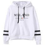 Hoodies Womens Sweatshirts Hot Sales Printing Daily Versatile Pullovers Stripe Jogging Sports Clothing Casual Woman Hooded Tops