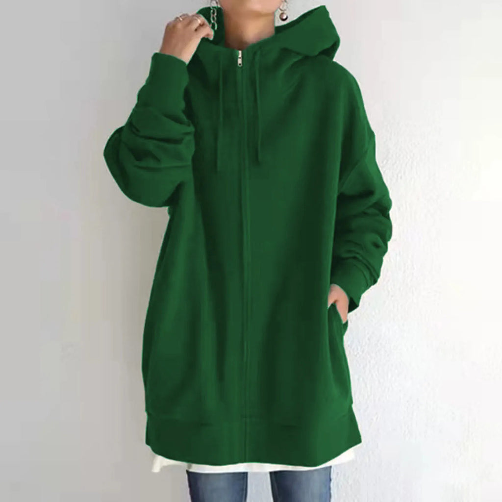 The Terra-Tone Aesthetic Oversized Zip Hoodie
