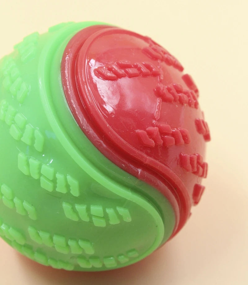 Squeaky Dog Ball Toy – TPR Teeth Cleaning & Interactive Chew Toy for Dogs