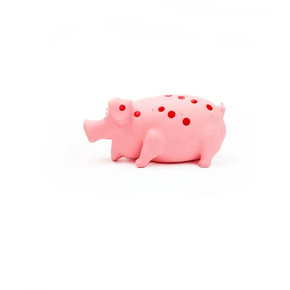 Squeaky Pig Dog Toy – Durable Latex Chew & Molar Toy for Dogs