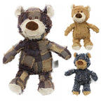 Plush Teddy Bear Dog Toy – Squeaky Soundmaking Chew & Teeth Grinding Toy