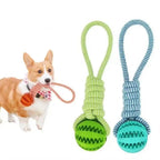 Cotton Rope Dog Toy – Treat-Dispensing Teeth Cleaning & Training Ball