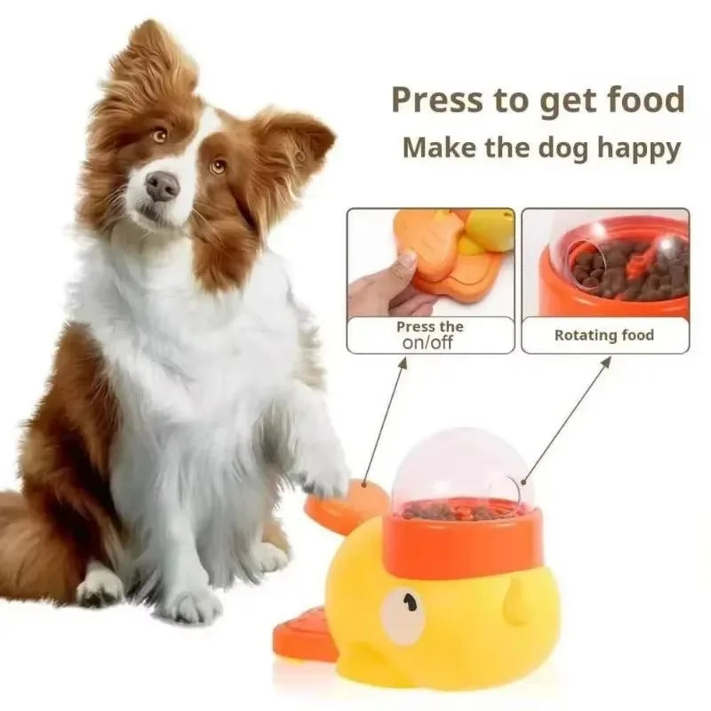 Interactive Duck Slow Feeder Puzzle Toy – IQ Training Food Dispenser for Dogs