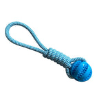 Cotton Rope Dog Toy – Treat-Dispensing Teeth Cleaning & Training Ball