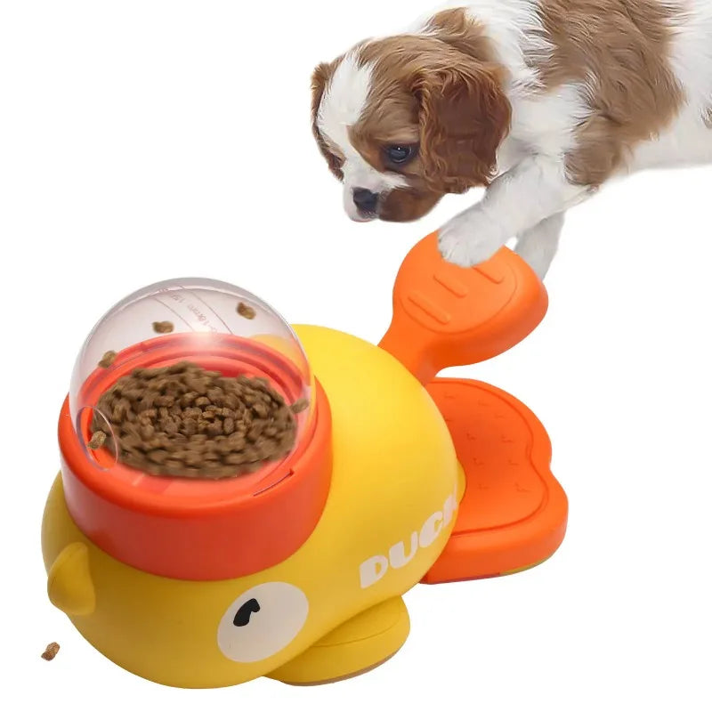 Interactive Duck Slow Feeder Puzzle Toy – IQ Training Food Dispenser for Dogs