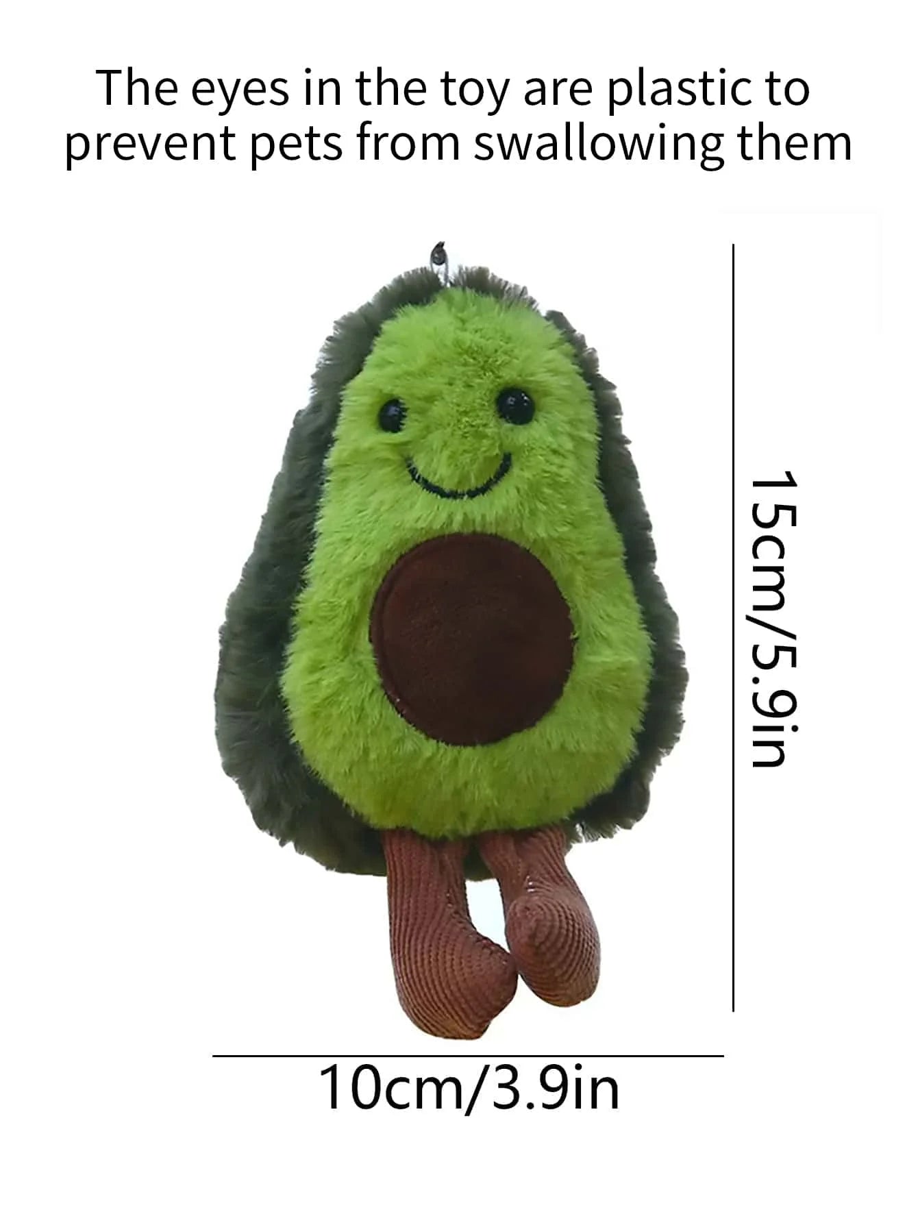 Cute Avocado Plush Dog Toy – Squeaky Companion Toy for Small & Medium Dogs