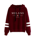 Stripe Jogging Pullover Hoodie