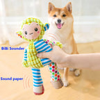 Plush Animal Dog Toy Set – Squeaky Bite-Resistant Puzzle Toys for Dogs & Cats
