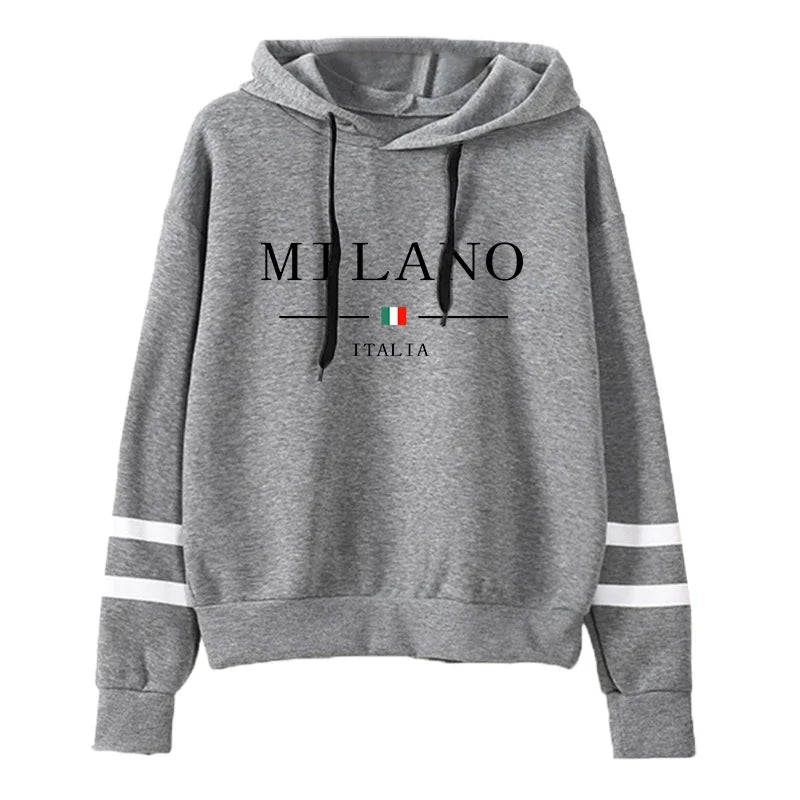 Stripe Jogging Pullover Hoodie