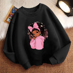 Y2k Children's Sweatshirt Pullover Spring 90S Fashion Gilrs Design Crew Neck Graphic Print Hoodie Girl Kids Hoody
