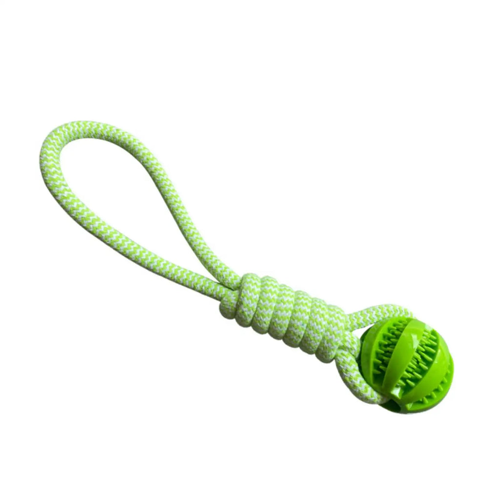 Cotton Rope Dog Toy – Treat-Dispensing Teeth Cleaning & Training Ball