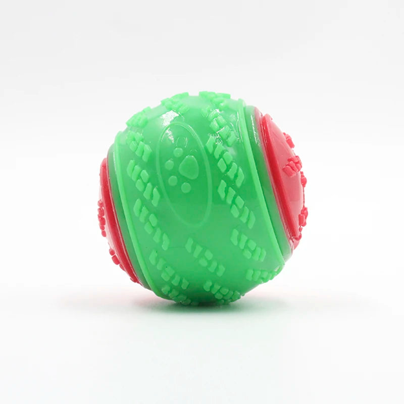 Squeaky Dog Ball Toy – TPR Teeth Cleaning & Interactive Chew Toy for Dogs