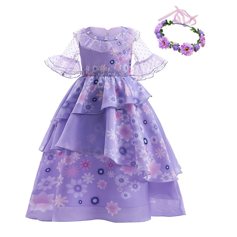 Floral Princess Costume Dress Set
