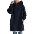 The Terra-Tone Aesthetic Oversized Zip Hoodie