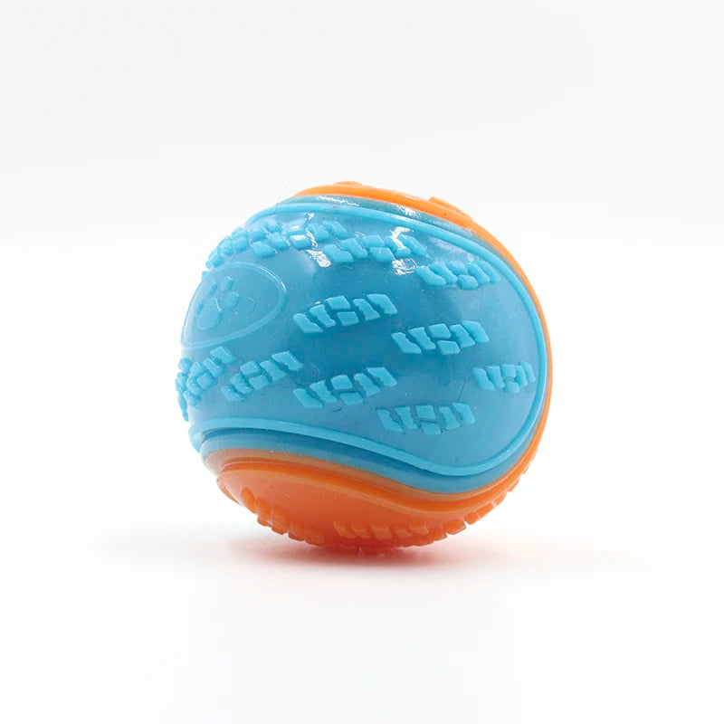Squeaky Dog Ball Toy – TPR Teeth Cleaning & Interactive Chew Toy for Dogs
